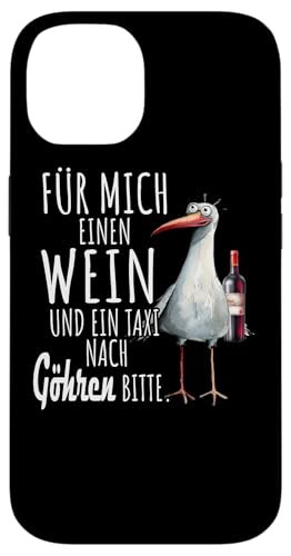 Ein Wein und ein Taxi nach Göhren Ostsee Shirt Möwe Rügen Hülle für iPhone 14 Ein Wein und ein Taxi nach Göhren Ostsee Shirt Möwe Rügen Hülle für iPhone 14 von Ostsee T-Shirt Küstenkind Meerweh Wein Rügen