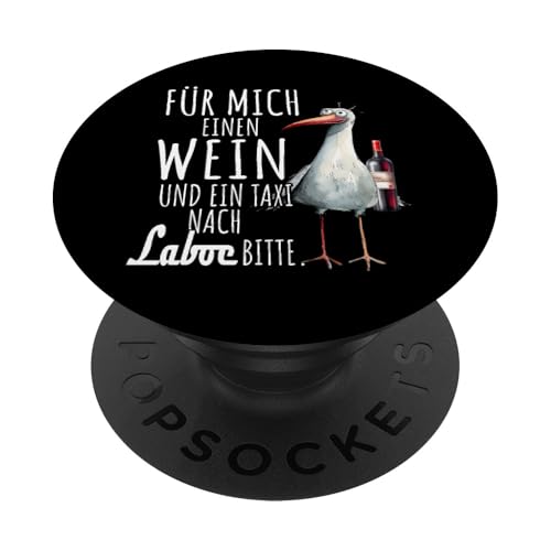 Ein Wein und ein Taxi nach Laboe Ostsee Shirt Möwe Rügen PopSockets Klebender PopGrip Ein Wein und ein Taxi nach Laboe Ostsee Shirt Möwe Rügen PopSockets Klebender PopGrip von Ostsee T-Shirt Küstenkind Meerweh Wein Rügen
