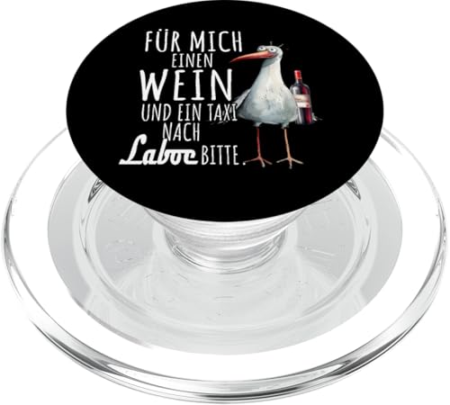 Ein Wein und ein Taxi nach Laboe Ostsee Shirt Möwe Rügen PopSockets PopGrip für MagSafe Ein Wein und ein Taxi nach Laboe Ostsee Shirt Möwe Rügen PopSockets PopGrip für MagSafe von Ostsee T-Shirt Küstenkind Meerweh Wein Rügen