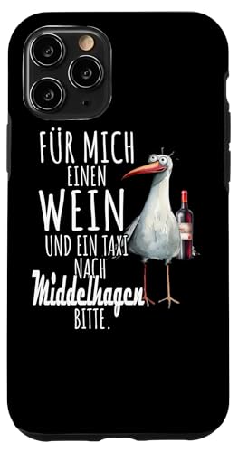 Ein Wein und ein Taxi nach Middelhage Ostsee Möwe Rügen Hülle für iPhone 11 Pro Ein Wein und ein Taxi nach Middelhage Ostsee Möwe Rügen Hülle für iPhone 11 Pro von Ostsee T-Shirt Küstenkind Meerweh Wein Rügen