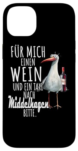 Ein Wein und ein Taxi nach Middelhage Ostsee Möwe Rügen Hülle für iPhone 14 Plus Ein Wein und ein Taxi nach Middelhage Ostsee Möwe Rügen Hülle für iPhone 14 Plus von Ostsee T-Shirt Küstenkind Meerweh Wein Rügen