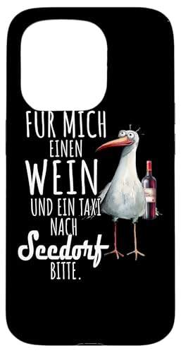 Ein Wein und ein Taxi nach Seedorf Ostsee Shirt Möwe Rügen Hülle für iPhone 15 Pro Ein Wein und ein Taxi nach Seedorf Ostsee Shirt Möwe Rügen Hülle für iPhone 15 Pro von Ostsee T-Shirt Küstenkind Meerweh Wein Rügen