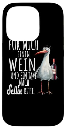 Ein Wein und ein Taxi nach Sellin Ostsee Shirt Möwe Rügen Hülle für iPhone 14 Pro Ein Wein und ein Taxi nach Sellin Ostsee Shirt Möwe Rügen Hülle für iPhone 14 Pro von Ostsee T-Shirt Küstenkind Meerweh Wein Rügen