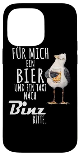 Ein Bier und ein Taxi nach Binz Küstenkind Ostsee Shirt Möwe Hülle für iPhone 14 Pro Max von Ostsee T-Shirt Küstenkind Ostsee Meerweh Möwe