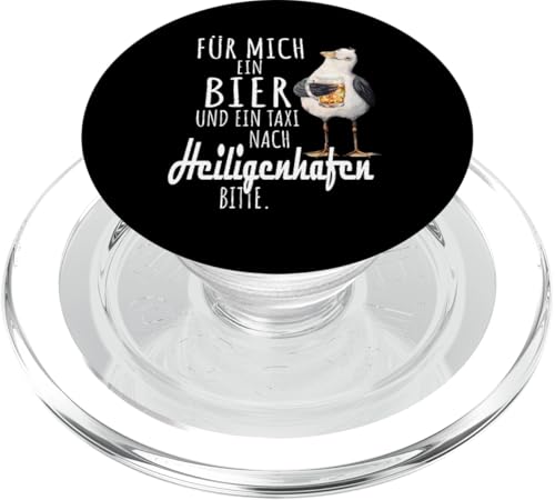 Ein Bier und ein Taxi nach Heiligenhafen Ostsee Shirt Möwe PopSockets PopGrip für MagSafe von Ostsee T-Shirt Küstenkind Ostsee Meerweh Möwe