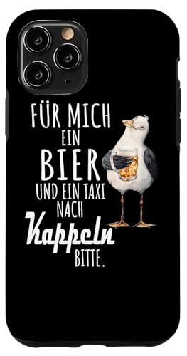 Ein Bier und ein Taxi nach Kappeln Ostsee Shirt Möwe Hülle für iPhone 11 Pro von Ostsee T-Shirt Küstenkind Ostsee Meerweh Möwe
