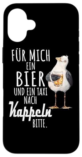 Ein Bier und ein Taxi nach Kappeln Ostsee Shirt Möwe Hülle für iPhone 16 Plus von Ostsee T-Shirt Küstenkind Ostsee Meerweh Möwe