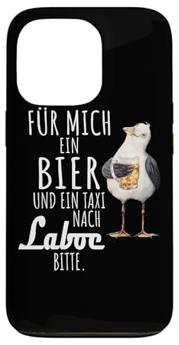 Ein Bier und ein Taxi nach Laboe Ostsee Shirt Möwe Hülle für iPhone 13 Pro von Ostsee T-Shirt Küstenkind Ostsee Meerweh Möwe