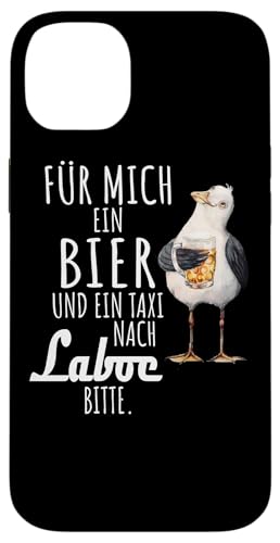 Ein Bier und ein Taxi nach Laboe Ostsee Shirt Möwe Hülle für iPhone 14 Plus von Ostsee T-Shirt Küstenkind Ostsee Meerweh Möwe