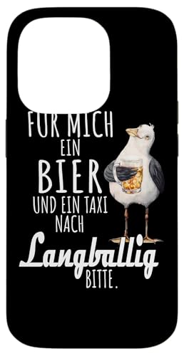 Ein Bier und ein Taxi nach Langballig Ostsee Shirt Möwe Hülle für iPhone 14 Pro von Ostsee T-Shirt Küstenkind Ostsee Meerweh Möwe