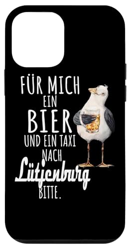 Ein Bier und ein Taxi nach Lütjenburg Ostsee Shirt Möwe Hülle für iPhone 12 mini von Ostsee T-Shirt Küstenkind Ostsee Meerweh Möwe