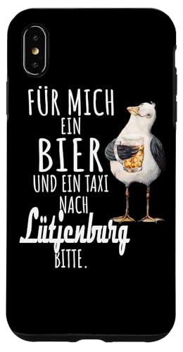 Ein Bier und ein Taxi nach Lütjenburg Ostsee Shirt Möwe Hülle für iPhone XS Max von Ostsee T-Shirt Küstenkind Ostsee Meerweh Möwe