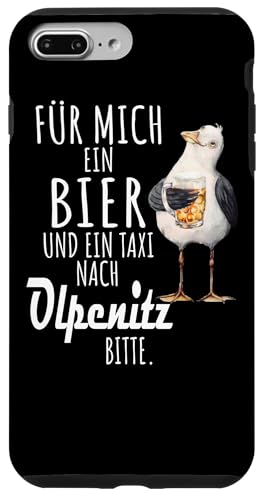 Ein Bier und ein Taxi nach Olpenitz Ostsee Shirt Möwe Hülle für iPhone 7 Plus/8 Plus von Ostsee T-Shirt Küstenkind Ostsee Meerweh Möwe