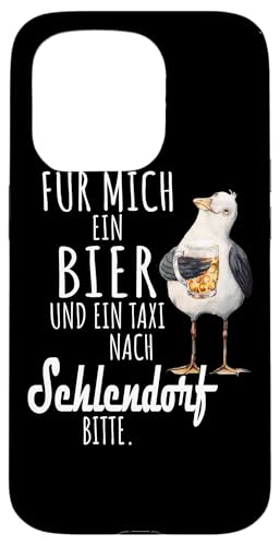 Ein Bier und ein Taxi nach Schlendorf Ostsee Shirt Möwe Hülle für iPhone 15 Pro Ein Bier und ein Taxi nach Schlendorf Ostsee Shirt Möwe Hülle für iPhone 15 Pro von Ostsee T-Shirt Küstenkind Ostsee Meerweh Möwe