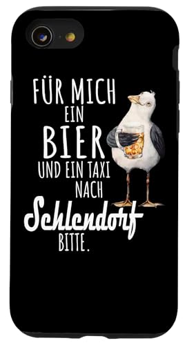 Ein Bier und ein Taxi nach Schlendorf Ostsee Shirt Möwe Hülle für iPhone SE (2020) / 7 / 8 von Ostsee T-Shirt Küstenkind Ostsee Meerweh Möwe