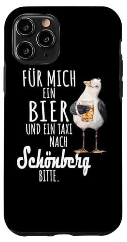 Ein Bier und ein Taxi nach Schönberg Ostsee Shirt Möwe Hülle für iPhone 11 Pro von Ostsee T-Shirt Küstenkind Ostsee Meerweh Möwe