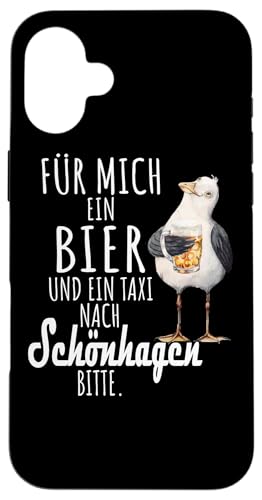 Ein Bier und ein Taxi nach Schönhagen Ostsee Shirt Möwe Hülle für iPhone 16 Plus Ein Bier und ein Taxi nach Schönhagen Ostsee Shirt Möwe Hülle für iPhone 16 Plus von Ostsee T-Shirt Küstenkind Ostsee Meerweh Möwe