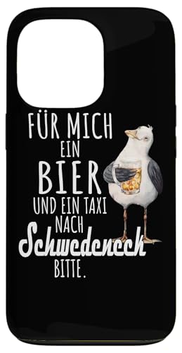 Ein Bier und ein Taxi nach Schwedeneck Ostsee Shirt Möwe Hülle für iPhone 13 Pro von Ostsee T-Shirt Küstenkind Ostsee Meerweh Möwe
