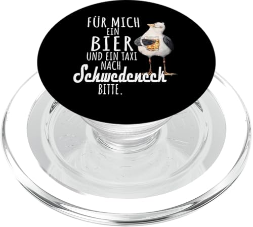 Ein Bier und ein Taxi nach Schwedeneck Ostsee Shirt Möwe PopSockets PopGrip für MagSafe von Ostsee T-Shirt Küstenkind Ostsee Meerweh Möwe