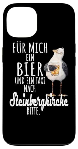 Ein Bier und ein Taxi nach Steinbergkirche Ostsee Shirt Möwe Hülle für iPhone 13 von Ostsee T-Shirt Küstenkind Ostsee Meerweh Möwe