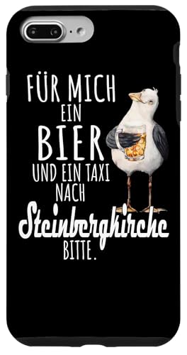 Ein Bier und ein Taxi nach Steinbergkirche Ostsee Shirt Möwe Hülle für iPhone 7 Plus/8 Plus von Ostsee T-Shirt Küstenkind Ostsee Meerweh Möwe