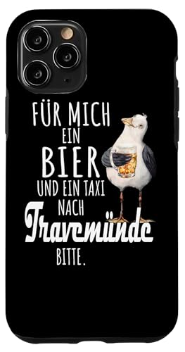 Ein Bier und ein Taxi nach Travemünde Ostsee Shirt Möwe Hülle für iPhone 11 Pro von Ostsee T-Shirt Küstenkind Ostsee Meerweh Möwe