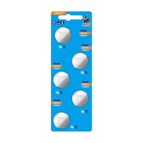 Vinnic CR2477 Batterien, 5 Stück Vinnic CR2477 Batterien, 5 Stück von Otech