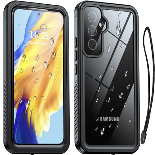 Oterkin Schutzhülle für Samsung Galaxy A55, wasserdicht, IP68 unter Wasser, 3,6 m, militärisch stoßfest, Samsung A55 Hülle mit integriertem Bildschirm und Objektivschutz, 360° Rundumversiegelung, von Oterkin