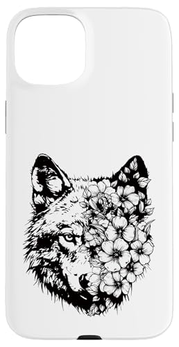 Floral Wolf Blumen Fuchs Alter Kin Otherkin Therian Furry Hülle für iPhone 15 Plus von Otherkin Therian Therianthrope Therianthropy Furry