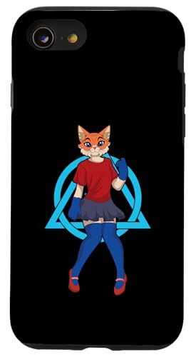 Fox Therian Girl Furry Alter Kin Otherkin Therian Furries Hülle für iPhone SE (2020) / 7 / 8 von Otherkin Therian Therianthrope Therianthropy Furry