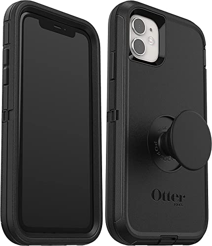 OtterBox + Pop Defender Series Schutzhülle für iPhone 11 und iPhone XR, keine Einzelhandelsverpackung, Schwarz von OtterBox