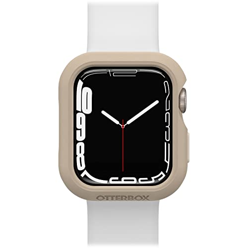 OtterBox All Day Bumper für Apple Watch Series 9/8/7 - 41mm, stoßfeste, sturzsichere, schlanke Schutzhülle für Apple Watch, schützt den Display und die Kanten, Beige von OtterBox