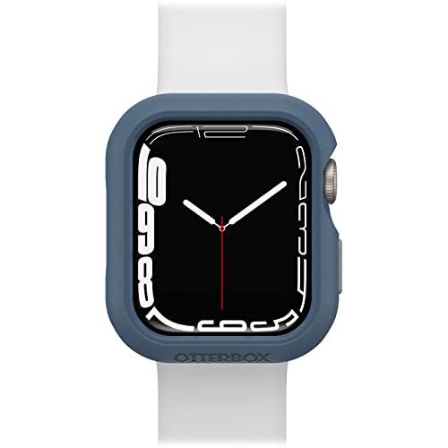 OtterBox All Day Bumper für Apple Watch Series 9/8/7 - 41mm, stoßfeste, sturzsichere, schlanke Schutzhülle für Apple Watch, schützt den Display und die Kanten, Blau/Grau von OtterBox