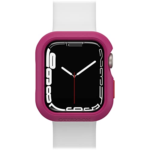 OtterBox All Day Bumper für Apple Watch Series 9/8/7 - 41mm, stoßfeste, sturzsichere, schlanke Schutzhülle für Apple Watch, schützt den Display und die Kanten, Rosa/Rod von OtterBox