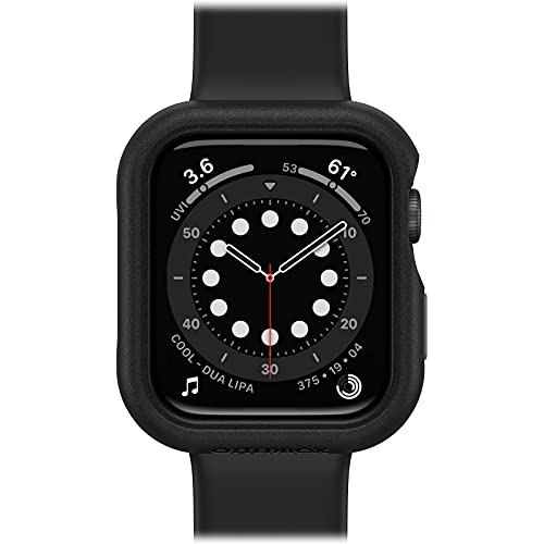 OtterBox All Day Bumper für Apple Watch Series SE 2. gen/SE 1. gen/6/5/4 44mm, stoßfeste, sturzsichere, schlanke Schutzhülle für Apple Watch, schützt den Display und die Kanten, Schwarz von OtterBox