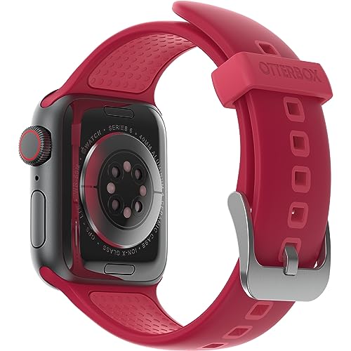 OtterBox All Day Uhrenarmband für Apple Watch Series 9/8/7/6/SE 2. gen/SE 1. gen/5/4/3 - 38mm/40mm/41mm, weiches, angenehmes und strapazierfähiges Silikonband für Apple Watch, Rot OtterBox All Day Uhrenarmband für Apple Watch Series 9/8/7/6/SE 2. gen/SE 1. gen/5/4/3 - 38mm/40mm/41mm, weiches, angenehmes und strapazierfähiges Silikonband für Apple Watch, Rot von OtterBox