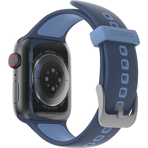 OtterBox All Day Uhrenarmband für Apple Watch Series 9/8/7/6/SE 2. gen/SE 1. gen/5/4/3 - 42mm/44mm/45mm, Weiches, Angenehmes und Strapazierfähiges Silikonband für Apple Watch, Blau OtterBox All Day Uhrenarmband für Apple Watch Series 9/8/7/6/SE 2. gen/SE 1. gen/5/4/3 - 42mm/44mm/45mm, Weiches, Angenehmes und Strapazierfähiges Silikonband für Apple Watch, Blau von OtterBox