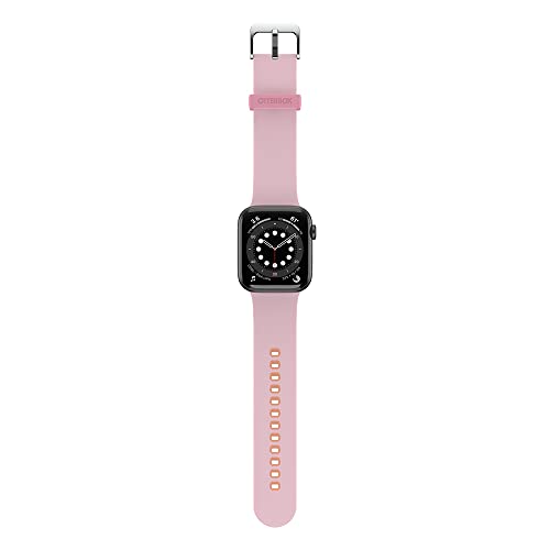 OtterBox All Day Uhrenarmband für Apple Watch Series 9/8/7/6/SE 2. gen/SE 1. gen/5/4/3 - 42mm/44mm/45mm, Weiches, Angenehmes und Strapazierfähiges Silikonband für Apple Watch, Rosa/Orange von OtterBox