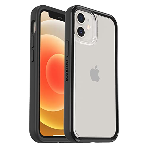 OtterBox Clear Case Serie für iPhone 12 Mini, stoßfest, sturzsicher, Ultra-dünn, schützende dünne Hülle, 2X getestet nach Militärstandard, Black Crystal von OtterBox