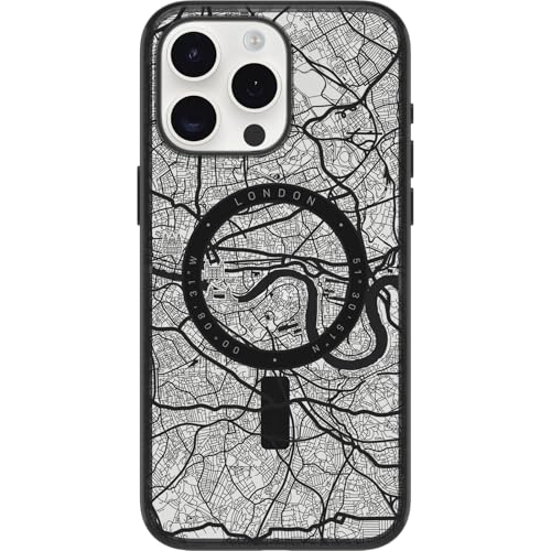 OtterBox Clear Case Serie mit MagSafe für iPhone 15 Pro Max, stoßfest, sturzsicher, Ultra-dünn, schützende dünne Hülle, 3X getestet nach Militärstandard, London von OtterBox