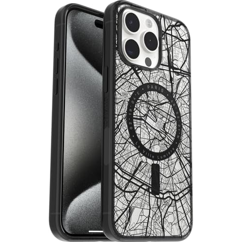 OtterBox Clear Case Serie mit MagSafe für iPhone 15 Pro Max, stoßfest, sturzsicher, Ultra-dünn, schützende dünne Hülle, 3X getestet nach Militärstandard, Paris von OtterBox