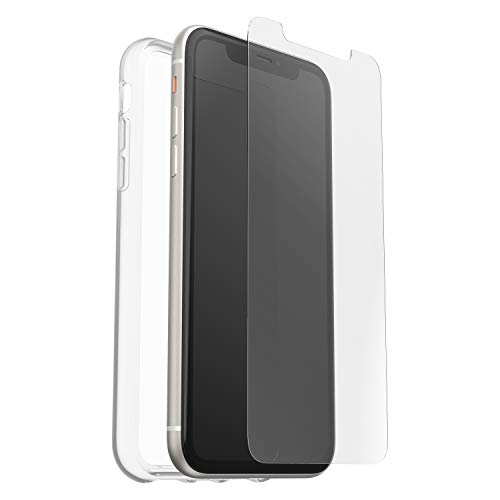 OtterBox Clearly Protected Skin Bundle Extra Slim Silikon Schutzhülle + Performance Glas Display Schutzglas, geeignet für Apple iPhone 11, transparent von OtterBox