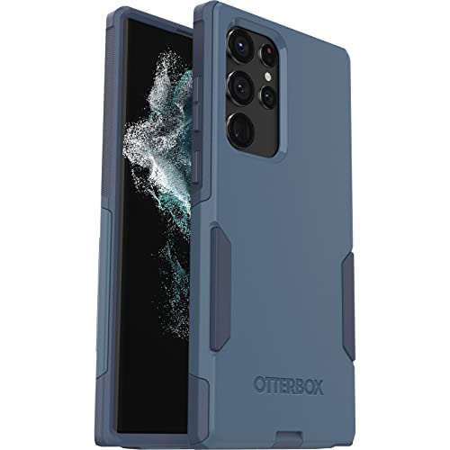 OtterBox Commuter Series Schutzhülle für Samsung Galaxy S22 Ultra (nur), keine Einzelhandelsverpackung, Rock Skip Way (blau) von OtterBox