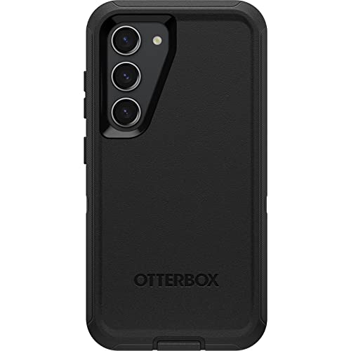 OtterBox Defender Hülle für Samsung Galaxy S23, stoßfest, sturzsicher, ultra-robust, schützende Hülle, 4x getestet nach Militärstandard, Schwarz, Keine Einzelhandelsverpackung von OtterBox