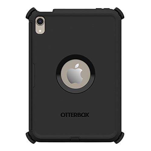 OtterBox Defender Hülle für iPad Mini 8,3" (6. gen 2021), ultrarobuste Schutzhülle mit integriertem Displayschutz, 2x nach Militärstandard getestet, Schwarz von OtterBox