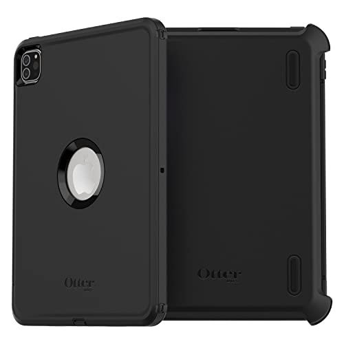 OtterBox Defender Hülle für iPad Pro 11" (1. gen/2. gen/3. gen/4. gen), Schutzhülle mit integriertem Displayschutz, 2x nach Militärstandard getestet, Schwarz, Keine Einzelhandelsverpackung von OtterBox