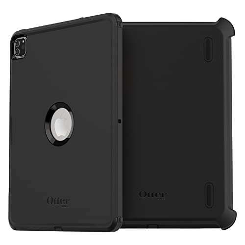 OtterBox Defender Hülle für iPad Pro 12,9" (3. gen/4. gen/5. gen/6. gen), Schutzhülle mit integriertem Displayschutz, 2x nach Militärstandard getestet, Schwarz, Keine Einzelhandelsverpackung von OtterBox