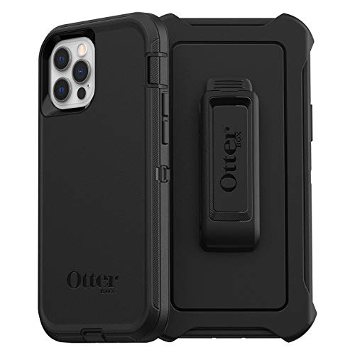 OtterBox Defender Hülle für iPhone 12 / iPhone 12 Pro, stoßfest, sturzsicher, Ultra-robust, schützende Hülle, 4X getestet nach Militärstandard, Schwarz, Keine Einzelhandelsverpackung OtterBox Defender Hülle für iPhone 12 / iPhone 12 Pro, stoßfest, sturzsicher, Ultra-robust, schützende Hülle, 4X getestet nach Militärstandard, Schwarz, Keine Einzelhandelsverpackung von OtterBox