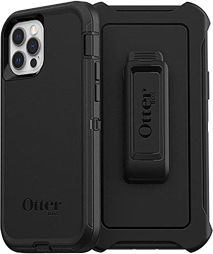 OtterBox Defender Hülle für iPhone 12 / iPhone 12 Pro, stoßfest, sturzsicher, Ultra-robust, schützende Hülle, 4X getestet nach Militärstandard, Schwarz OtterBox Defender Hülle für iPhone 12 / iPhone 12 Pro, stoßfest, sturzsicher, Ultra-robust, schützende Hülle, 4X getestet nach Militärstandard, Schwarz von OtterBox