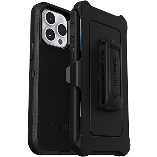 OtterBox Defender Hülle für iPhone 14 Pro Max, stoßfest, sturzsicher, ultra-robust, schützende Hülle, 4x getestet nach Militärstandard, Schwarz,Keine Einzelhandelsverpackung von OtterBox